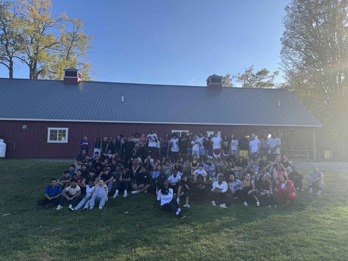 The Class of 2029 at Frost Valley for their overnight trip.