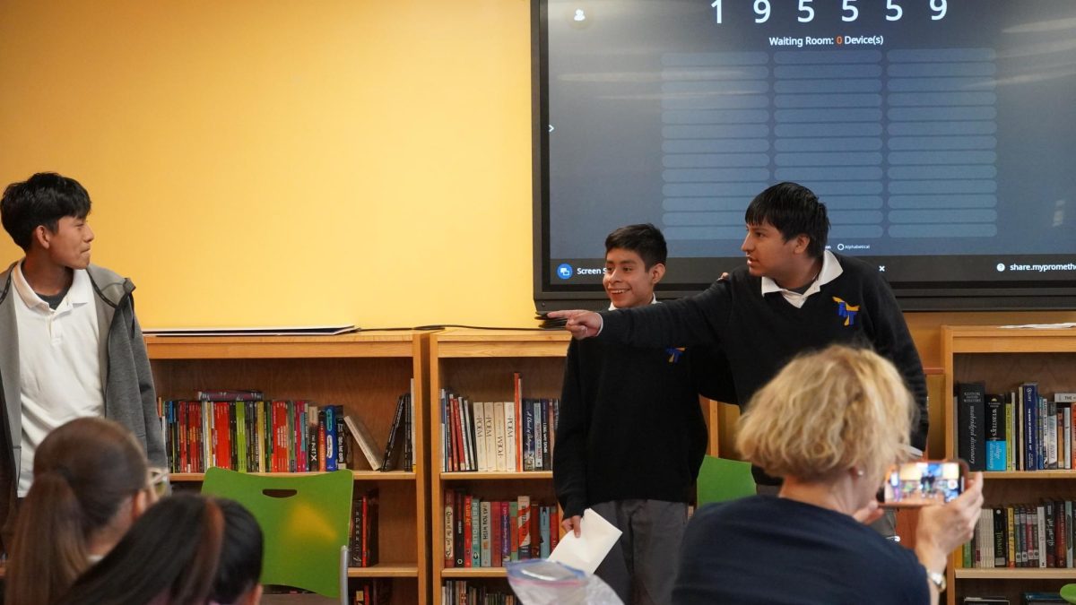 Jose Chabla Bazan (Class of 2028), Javier Galindo (Class of 2028), Alberto Juarez (Class of 2028) perform scenes from Spoonful of Water