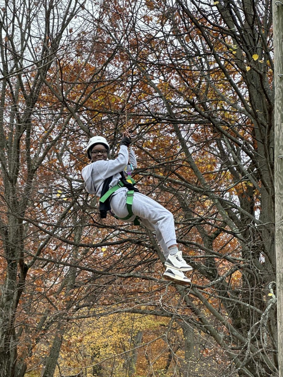 Binta Bokum hanging out above Alley Pond. 