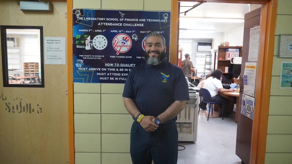The HS223 staff, including Mr. Medina, is ready for the Yankees season to get going.