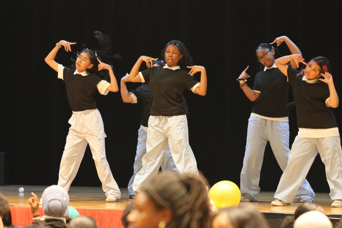 HS223 Students participating in the talent show.